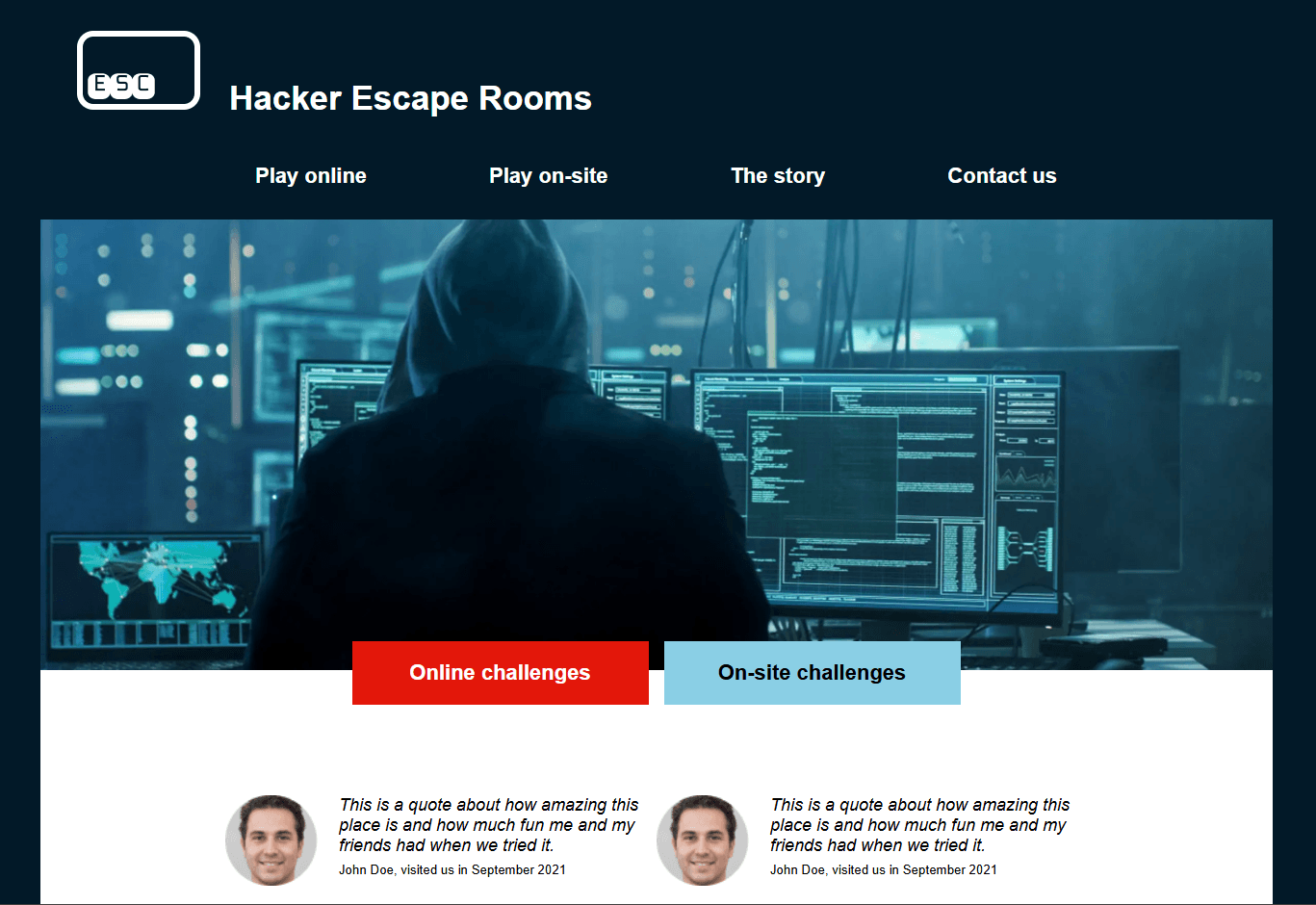 Hacker Escape Rooms